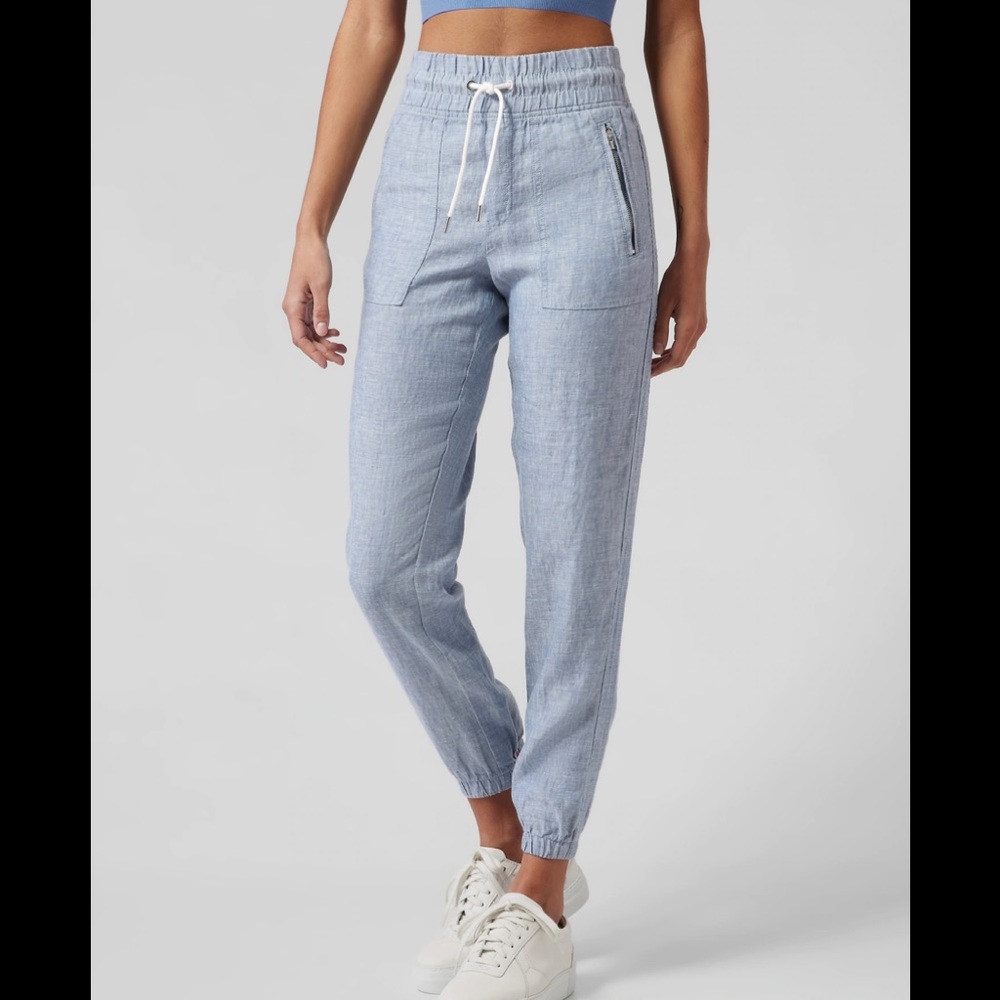 Athleta Cabo Linen Joggers